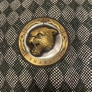 Sharif Black and Gold Women's Bag